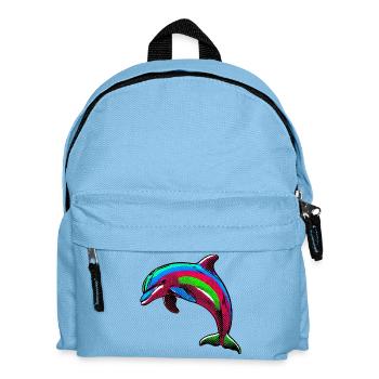 Dolphin - Kids' Backpack - light blue - Front
