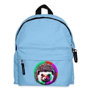 Igel - Kinder Rucksack - Hellblau - Vorne