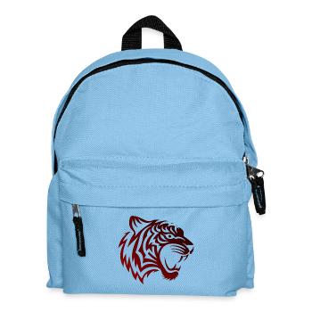 TribalTigerBlackred - Kinder Rucksack - Hellblau - Vorne