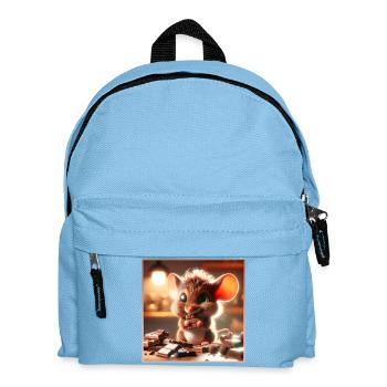 Little Chocolate Mouse - Kids' Backpack - light blue - Front