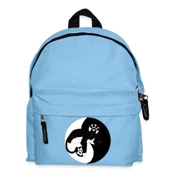 Chat nocturne sur la lune avec pattes - Sac à dos Enfant - bleu clair - Devant