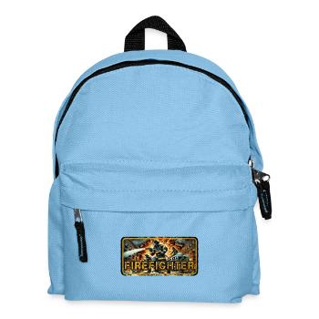 Fire Brigade Design - Kids' Backpack - light blue - Front