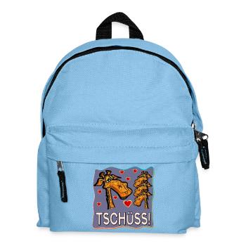 TSCHÜSS ABSCHIED TEAM GRUPPE MANNSCHAFT - Kinder Rucksack - Hellblau - Vorne