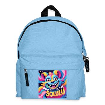 Delulu is the Solulu - Kids' Backpack - light blue - Front