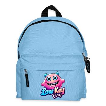 Low Key Crazy - Kids' Backpack - light blue - Front