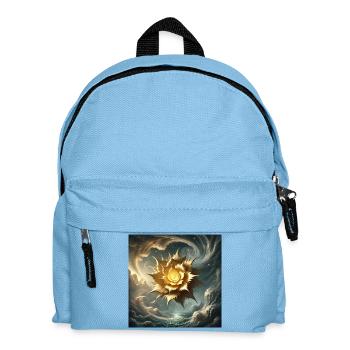Cosmic Golden Blossom  - Kids' Backpack - light blue - Front