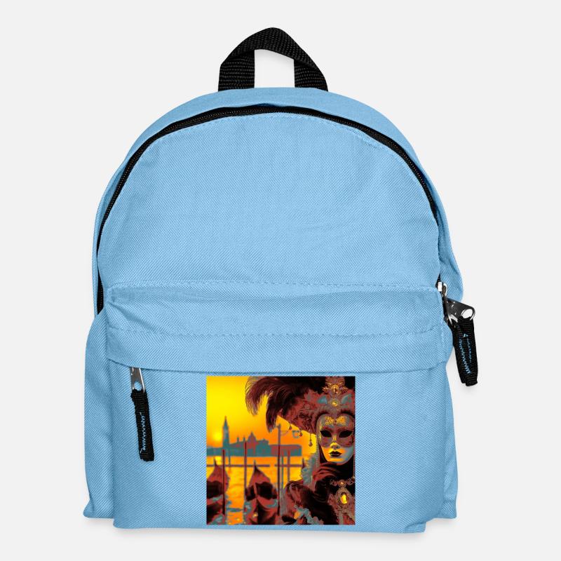 Carnaval Venitien - Sac à dos Enfant - bleu clair