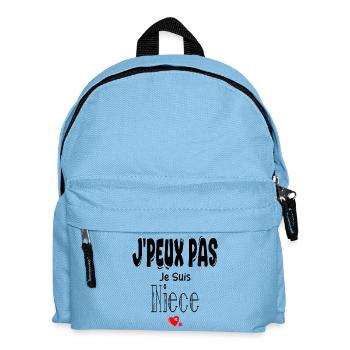 J'Peux Pas Je suis Nièce - Sac à dos Enfant - bleu clair - Devant