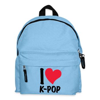 I Love K-Pop - Kids' Backpack - light blue - Front