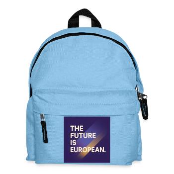 European vision of the future design - Kids' Backpack - light blue - Front