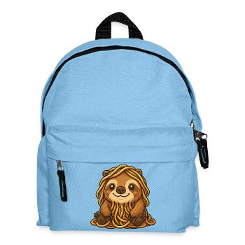 Capybara amusant avec des spaghettis et des nouilles - Sac à dos Enfant - bleu clair - Devant
