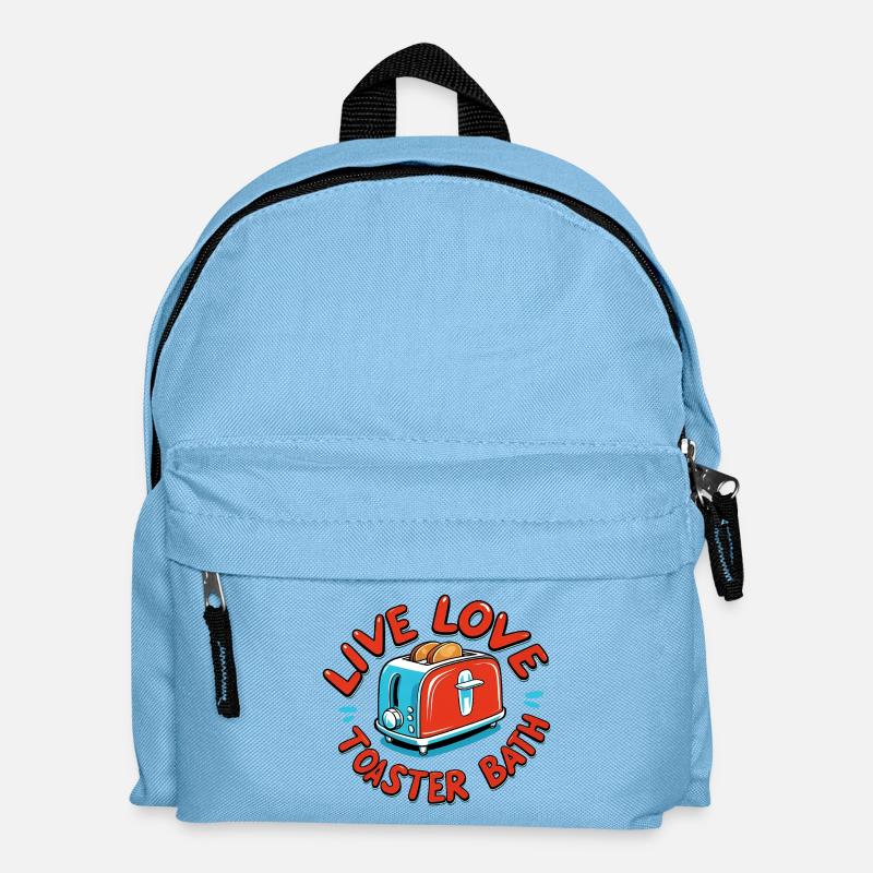 Live Love Toaster Bath - Kids' Backpack - light blue