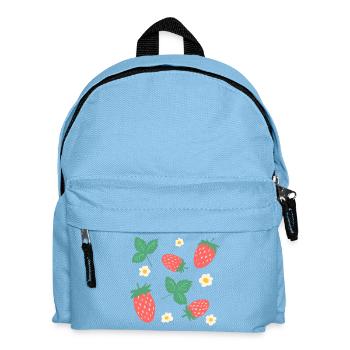 Pretty Wild Strawberries Illustration - Kids' Backpack - light blue - Front