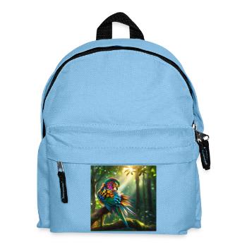 Forest adventure with colours and light - Kids' Backpack - light blue - Front
