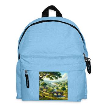 Vue éclatante sur la nature - Sac à dos Enfant - bleu clair - Devant