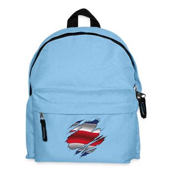 Flagge von Costa Rica - Costa Rica - Zerrissene Flagge - Kinder Rucksack - Hellblau - Vorne