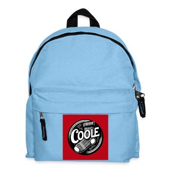 Coole Socke Socken und lustiger Spruch - Kinder Rucksack - Hellblau - Vorne