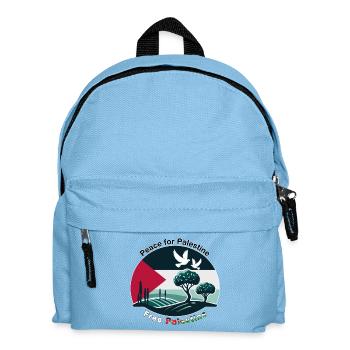Paix pour la Palestine - Sac à dos Enfant - bleu clair - Devant