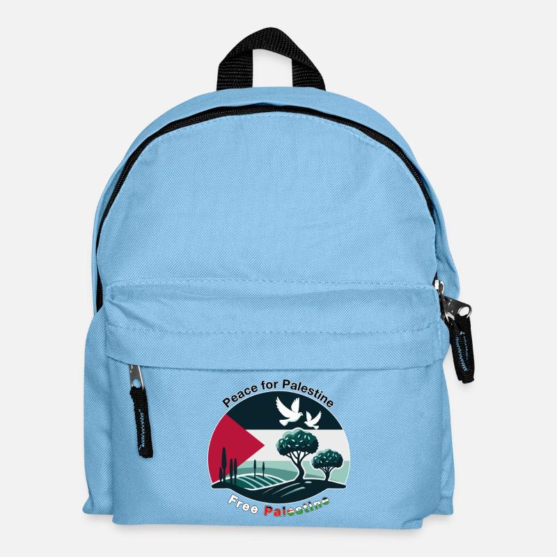 Peace for Palestine - Kids' Backpack - light blue