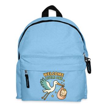 Bénédiction de bébé cigogne - La cigogne apporte bébé - Sac à dos Enfant - bleu clair - Devant