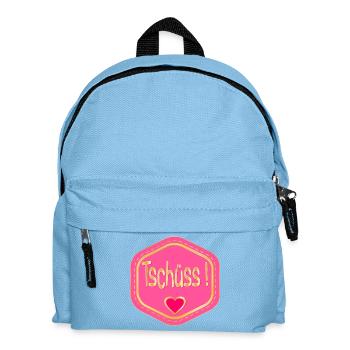 ABSCHIED TSCHÜSS HERZ - Kinder Rucksack - Hellblau - Vorne