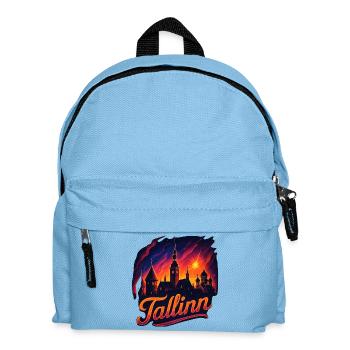 Tallinn Hauptstadt Estland Baltikum Geschenk - Kinder Rucksack - Hellblau - Vorne