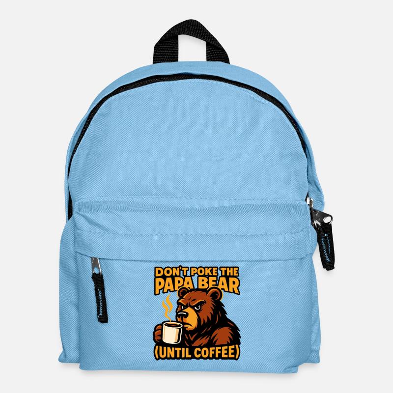 Kaffee Morgen Humor - Kinder Rucksack - Hellblau
