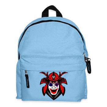 Samouraï heureux avec masque Menpo - Sac à dos Enfant - bleu clair - Devant
