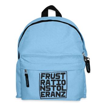 Frustrationstoleranz - Kinder Rucksack - Hellblau - Vorne