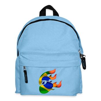 Flag of Brazil - Brazil - Ninja - Kids' Backpack - light blue - Front
