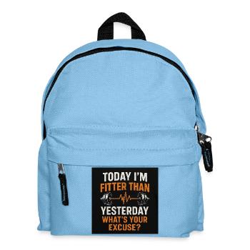 Motivation gym fitness training - Sac à dos Enfant - bleu clair - Devant