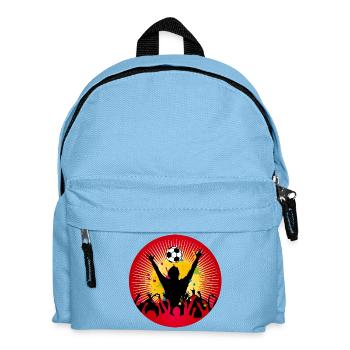 Football fan power – pure atmosphere in the stadium - Kids' Backpack - light blue - Front