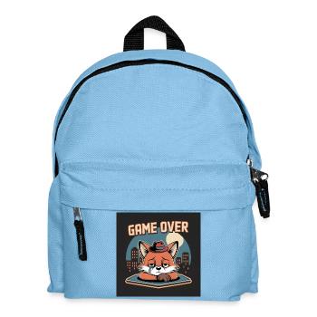 Clone with Game Over and Grey Mascot - Kids' Backpack - light blue - Front