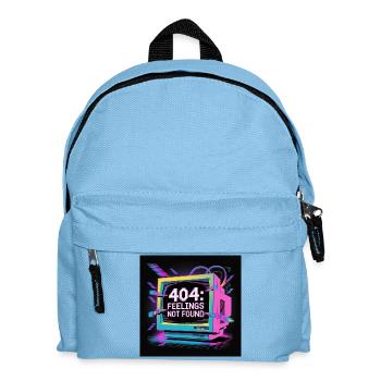 Neon 404: Lack of Feelings in the Digital World - Kids' Backpack - light blue - Front