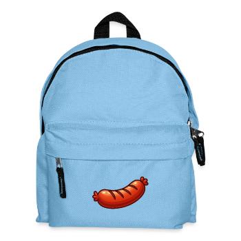 Happy Bratwurst Cartoon - Kids' Backpack - light blue - Front