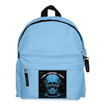 Squelette cybernétique de la réflexion - Sac à dos Enfant - bleu clair - Devant