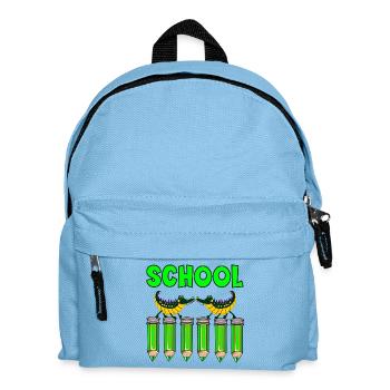 SCHOOL PENCIL KIDS ALLIGATORS - Kids' Backpack - light blue - Front