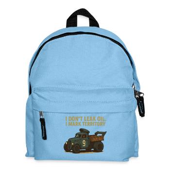 I don't lose oil. I mark my territory. - Kids' Backpack - light blue - Front