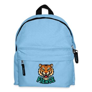 T-shirt graphique Tigre féroce - Sac à dos Enfant - bleu clair - Devant