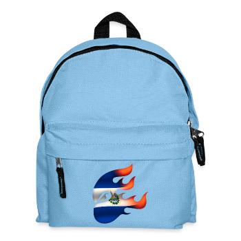 Flag of El Salvador - The Savior - Ninja - Kids' Backpack - light blue - Front