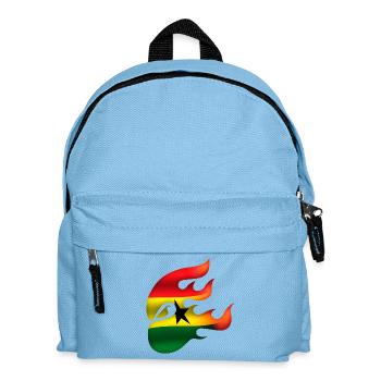Ghana Flag - Ghana - Ninja - Kids' Backpack - light blue - Front
