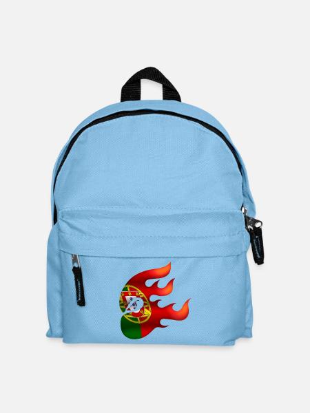 Flagge von Portugal - Portugal - Ninja - Kinder Rucksack - Hellblau