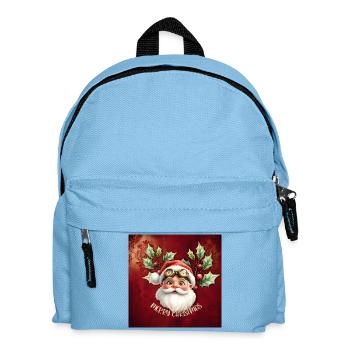 Christmas Elf with Vintage Glasses - Kids' Backpack - light blue - Front