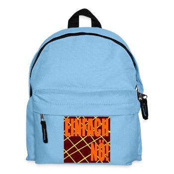 EINFACH NEIN - Kinder Rucksack - Hellblau - Vorne