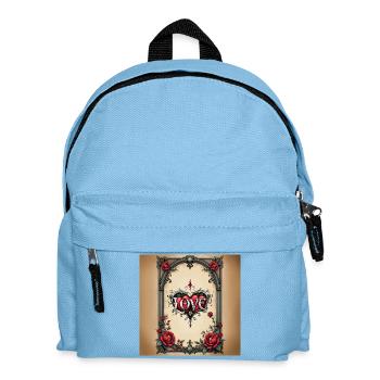 Love Body Art in Gothic Style - Kids' Backpack - light blue - Front