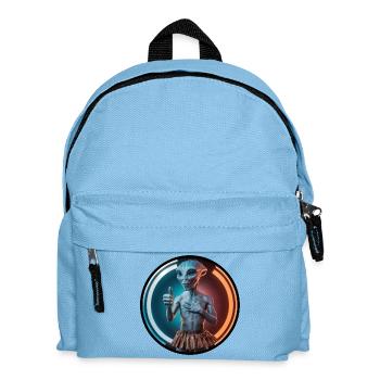 Woke alien - Kids' Backpack - light blue - Front