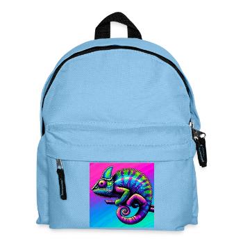 chameleon - Kids' Backpack - light blue - Front