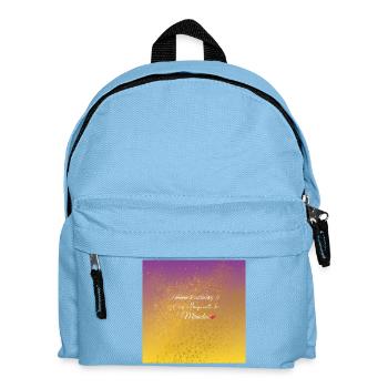 Je suis un aimant pour la positivité - Sac à dos Enfant - bleu clair - Devant