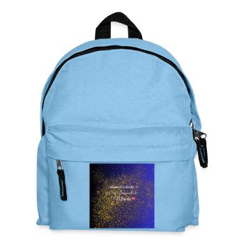 Je suis un aimant pour la positivité - Sac à dos Enfant - bleu clair - Devant