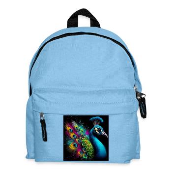 peacock - Kids' Backpack - light blue - Front